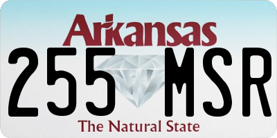 AR license plate 255MSR