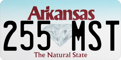 AR license plate 255MST