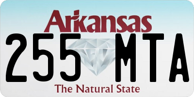 AR license plate 255MTA
