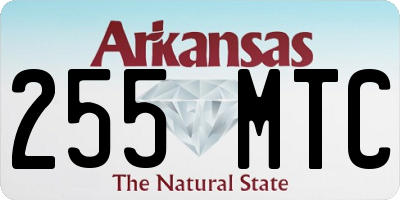 AR license plate 255MTC
