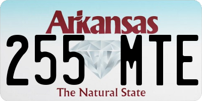 AR license plate 255MTE