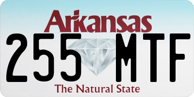 AR license plate 255MTF