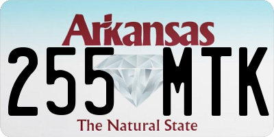 AR license plate 255MTK