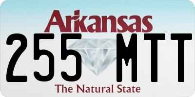 AR license plate 255MTT