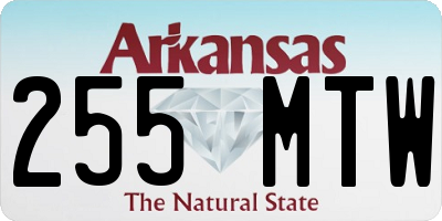 AR license plate 255MTW