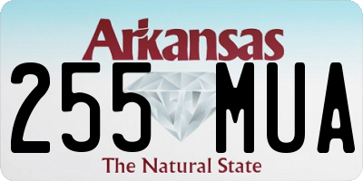 AR license plate 255MUA