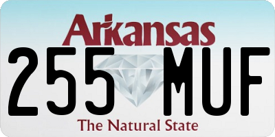 AR license plate 255MUF