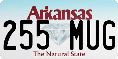 AR license plate 255MUG