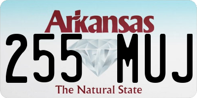 AR license plate 255MUJ
