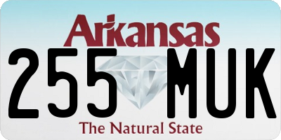 AR license plate 255MUK