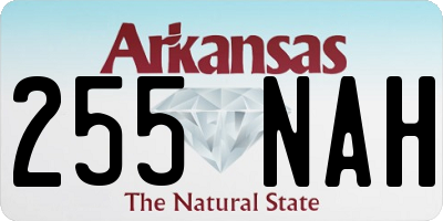 AR license plate 255NAH