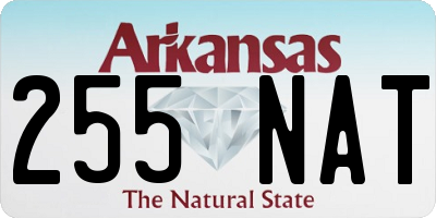 AR license plate 255NAT