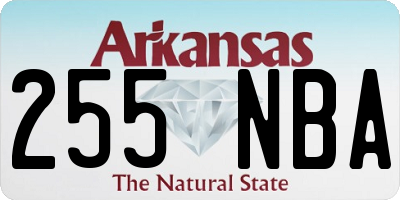 AR license plate 255NBA