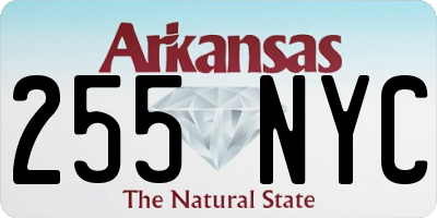 AR license plate 255NYC