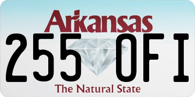 AR license plate 255OFI