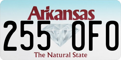 AR license plate 255OFO