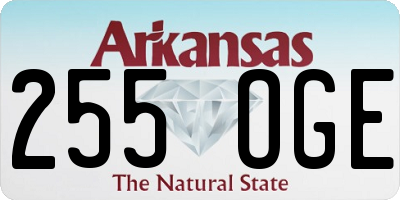 AR license plate 255OGE