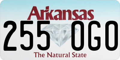 AR license plate 255OGO