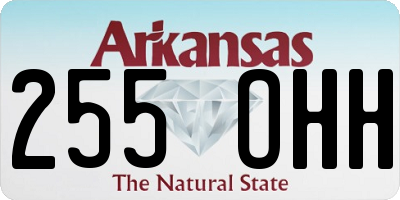 AR license plate 255OHH