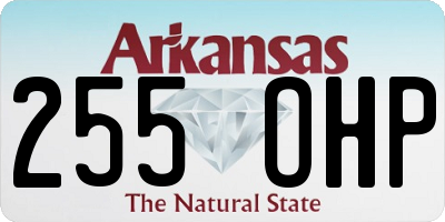 AR license plate 255OHP