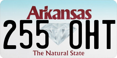 AR license plate 255OHT