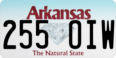 AR license plate 255OIW