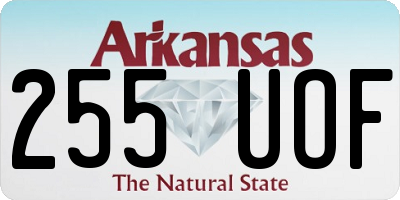 AR license plate 255UOF
