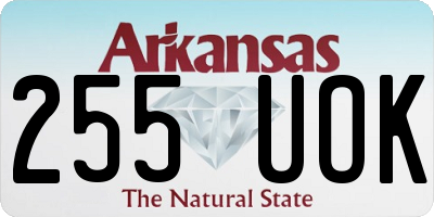 AR license plate 255UOK
