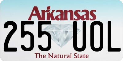 AR license plate 255UOL