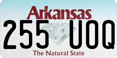 AR license plate 255UOQ