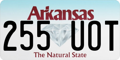 AR license plate 255UOT