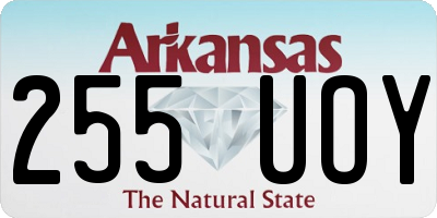 AR license plate 255UOY