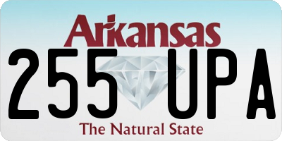 AR license plate 255UPA