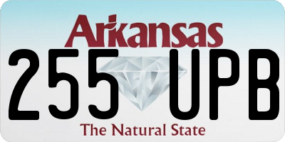 AR license plate 255UPB