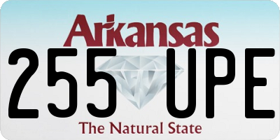 AR license plate 255UPE