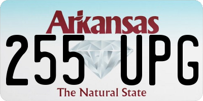 AR license plate 255UPG