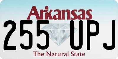 AR license plate 255UPJ