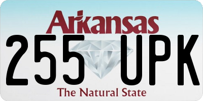 AR license plate 255UPK