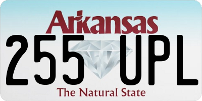 AR license plate 255UPL