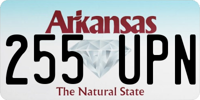 AR license plate 255UPN
