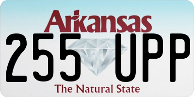AR license plate 255UPP