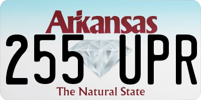 AR license plate 255UPR