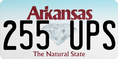 AR license plate 255UPS
