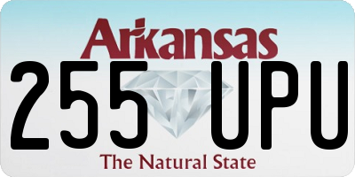 AR license plate 255UPU