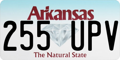 AR license plate 255UPV