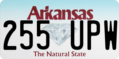 AR license plate 255UPW