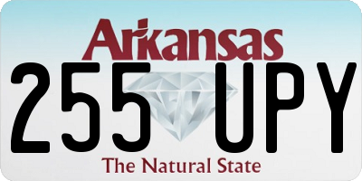 AR license plate 255UPY