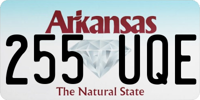 AR license plate 255UQE
