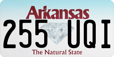AR license plate 255UQI