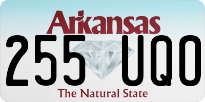 AR license plate 255UQO